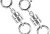 2 Sterling Silver Converters 4.5mm Magnetic Helper Clasps with 6mm Rings