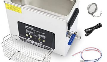 JOMWECL 6L Commercia Ultrasonic Cleaner with Timer Heater,Professional Deep Cleaning for Jewelry Glasses Coins Small Parts, Inclined Plate Control