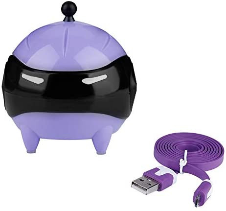Contact Lenses Cleaning Machine,5 Colors Portable Contact Lens Ball Mask USB Washer Automatic (Purple)