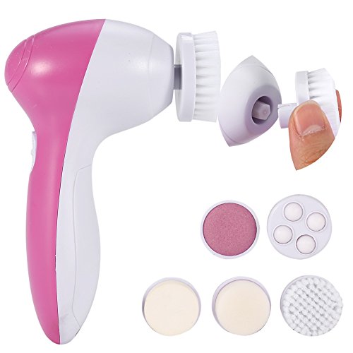 5 In 1 Electric Facial Cleansing Brush, Beauty Face Care Massager Facial Cleaner Massage Tool Suitable for Different Skin Types