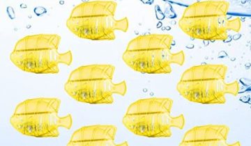 Raipoment Humidifier Tank Cleaner, 10PCS Universal Humidifier Filters Fish Compatible with Drop,Droplet, Warm&Cool Mist Humidifiers,Fish Tank[Keep The Water Clean] (Yellow)