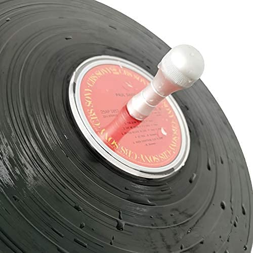 LP Vinyl Record Clean Label Saver Protector Waterproof Record Cleaner Clamp Care Aluminum Handle Acrylic Clean Tool