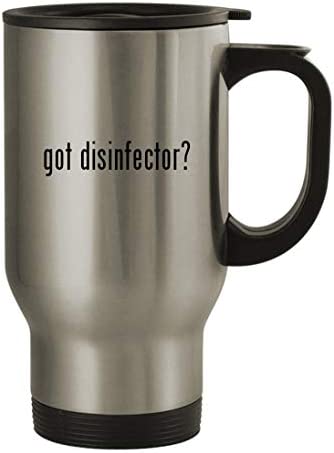 got disinfector? – 14oz Stainless Steel Travel Mug, Silver