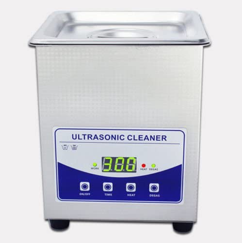 2L Digital Ultrasonic Cleaner Dental Lab jewelry with heater and Degas 220V