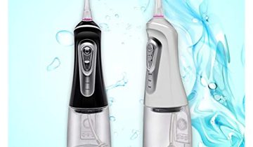 Waterproof Water Flosser Professional Cordless Dental Oral Irrigator Portable Tooth Cleaner Flosser Kit Braces & Bridges Care 0828 (Color : White)