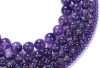 14MM Natural Amethyst Beads Round Smooth Purple Quartz Beads for Jewelry Making DIY Gifts for Family and Friends(Amethyst, 14mm)
