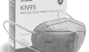 Coyacool KN95 Mask 10Pcs Face Mask, Individually Packaged 5-Ply Breathable & Comfortable Safety Disposable Face Masks, Filter Efficiency≥95% Protection Against PM2.5,Dust Cup Dust Mask, Gray