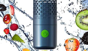 Fruit and Vegetable Cleaning Machine, Mini Food Purifier Portable Fruit Vegetable Washing Machine USB Wireless Food Purifier for Cleaning Fruits and Vegetables, Rice, Meat