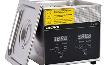 LACHOI Ultrasonic Cleaner 1.3L with Digital Timer and Heater 40Hz Professional Ultrasonic Cleaner Machine for Jewelry Watch Ring Coin Diamond Eyeglasses Small Parts Cleaning Lab Ultrasonic Cleaners