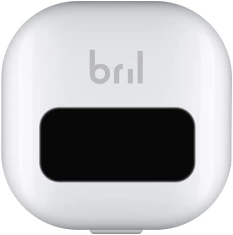 Bril UV-C Toothbrush Sanitizer, Portable Sterilizer, Cover, Holder, and Case for Any Size Toothbrush, White