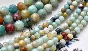 Zenkeeper 35-38 Pcs Amazonite Beads for Bracelet Jewelry Making 10 MM Natural Loose Amazonite Stone Beads Gemstone Beads Round