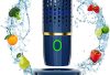 Fruit and Vegetable Purifier Washing Machine,Capsule Shape Disinfection Machine,OH-ion Purification Technology for Cleaning Fruits and Vegetables,Rice,Meat(Blue)