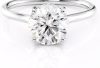1.00Ct Brilliant Round Cut Solitaire Hidden Halo Flawless Ideal Genuine Cubic Zirconia Engagement Promise Statement Anniversary Bridal Wedding Accent Designer Ring Solid 4-Prong-Setting Wedding Ring 18K Solid Gold Promise Engagement Ring