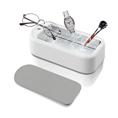 Ultrasonic Jewelry Cleaner, 40W 640ML Portable Household Professional Ultrasonic Eyeglasses Cleaning Machine with Timer，Ring Glasses Watches Denture Clean