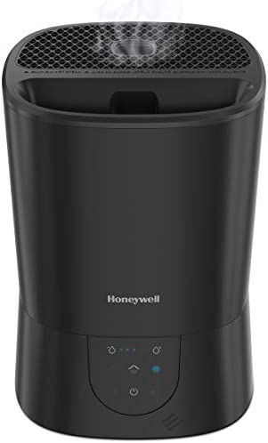 Honeywell Easy-to-Care Filter Free Warm Mist Humidifier, Medium Rooms, 1.5 Gallon Tank – Humidistat for Bedroom, Home or Office