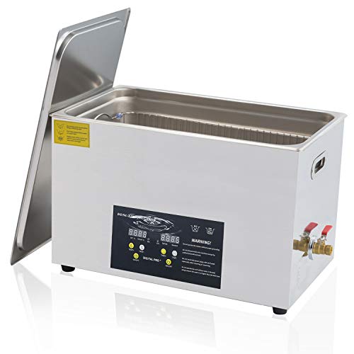Rio & Dio 30L Ultrasonic Cleaner with Digital Timer&Heater Large Industrial Ultrasonic Cleaner 600W for Metal Tools Industrial Parts Apparatus and Instrument Cleaning