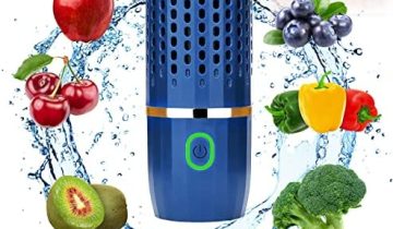 Capsule Fruit and Vegetable Purifier – Portable Fruit and Vegetable Washing Machine, USB Wireless Fruit Cleaner Device with OH-ion Purification Technology for Cleaning Fruit,Vegetable,Rice