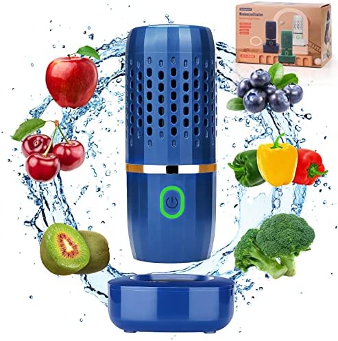 Capsule Fruit and Vegetable Purifier – Portable Fruit and Vegetable Washing Machine, USB Wireless Fruit Cleaner Device with OH-ion Purification Technology for Cleaning Fruit,Vegetable,Rice