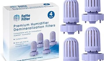 Fette Filter – Replacement Humidifier Demineralization Cartridge Compatible with Air Innovations HUMIDIF Humidifier – Pack of 4
