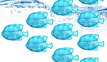 Charlux 10PCS Humidifier Tank Cleaner Fish Compatible with Drop, Droplet, Adorable, Warm&Cool Mist Humidifiers and Fish Tank, Universal, 1.75″ x2.55″, Blue