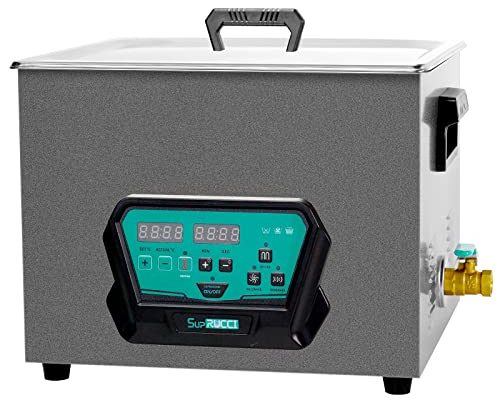 SupRUCCI Ultrasonic Cleaner Large, New (3.9gal)15L Ultrasonic Cleaner with Heater and Timer, Professional for Cleaning Brass Main Board Electronic Parts Carb, etc.