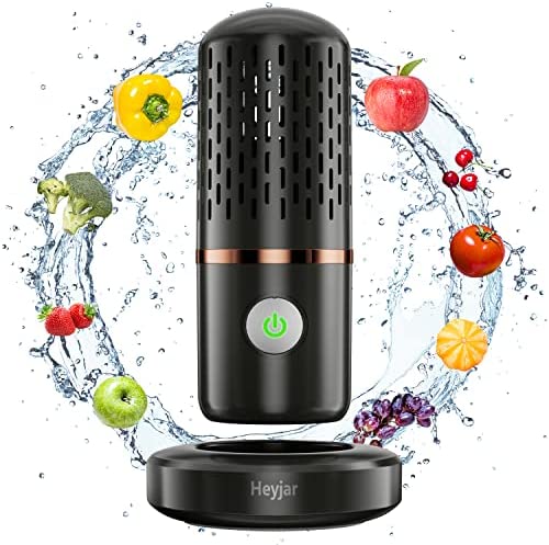 Fruit and Vegetable Washing Machine, Fruit Cleaner Device, Fruit Purifier for with OH-ion Purification Technology for Cleaning Fruit -Sold by Heyjar US Only