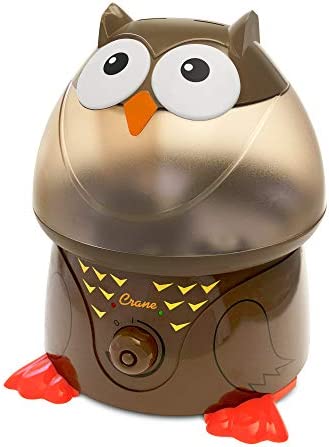 Crane Adorables Ultrasonic Humidifiers for Bedroom and Baby Nursery, 1 Gallon Cool Mist Air Humidifier for Large Room or Kid’s Room, Humidifier Filters Optional, Owl