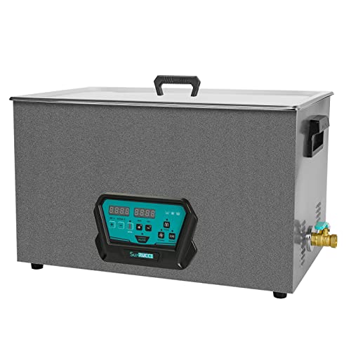 SupRUCCI Ultrasonic Cleaner, 30L (7.9gal) Large Sonic Gun Cleaner Machine with Heater and Timer, Professional for Cleaning Brass Main Board Electronic Gun Parts Carb, etc.