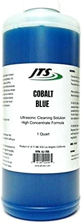 JTS Jewelry Ultrasonic Cleaning Solution Cobalt Blue 1 Quart Clean Jewelry Compounds Made in USA
