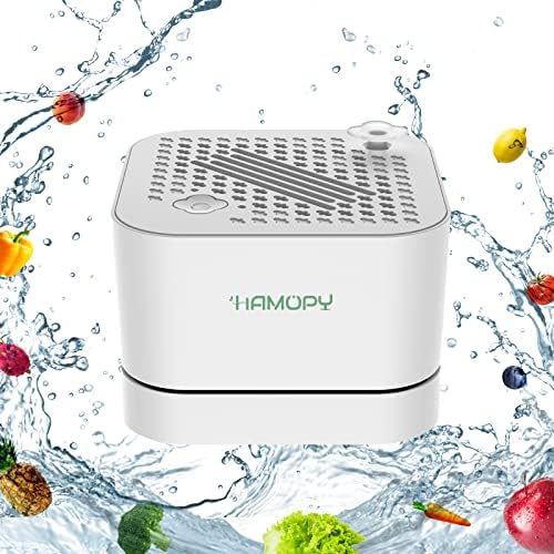 Fruit and Vegetable Washing Machine, Portable Fruit Cleaning Device with OH-ion Purification Technology, Wireless Rechargeable Food Purifier Cleaner Device for Washing Fruits, Vegetables, Rice, Meat