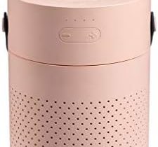 UXZDX 1.1L Large Capacity Air Humidifier Dual Spray 4000mAh USB Rechargeable Aroma Diffuser Color Light Fogger (Color : Black)