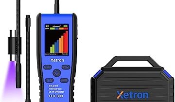 Xetron[Flagship] Infrared Refrigerant Leak Detector A2L Compatible [R1234YF R134A R410A R22], HVAC Anti-Interference 10-Yr. Sensor Automotive AC Mute Rechargeable Freon Sniffer with an Extended 12inch