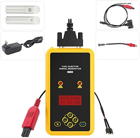 Fuel Injector Cleaner For Standard/High Pressure Fuel Injector Cleaner Kit Working Time/Frequency Adjustable Fuel Injector Tester For 12V Vehicle Fuel Injection Cleaner With LCD Display