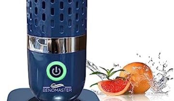 BenoMaster Wireless Charging Fruit and Vegetable Washing Machine, Fruit and Vegetable wash Device in Water with OH-ion Purification Technology, for Cleaning Food, Grain, Meat and Rice (Blue)