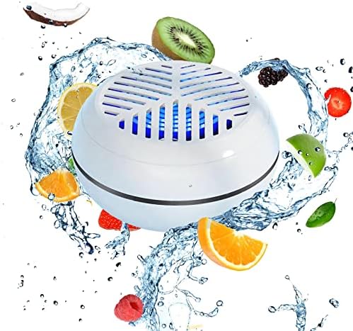 Fourmor Fruit and Vegetable Washing Machine Fruit Cleaner Device in Water IPX7 Produce Purifier with -Reusable Device，Purifier with Wireless Charging & OH-ion Purification Technology for Fruits