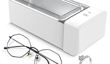 Kunphy 2023 Ultrasonic Jewelry Cleaner, Jewelry Cleaner with 42kHZ 20OZ(600ml) Stainless Steel Tank for Eye Glasses, Watches, Earrings, Ring, Necklaces, Coins, Razors