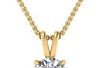 Fascinating Diamonds 1/2-1 1/2 Carat LAB GROWN Diamond Solitaire Pendant IGI Certified 14K Gold 4 Prong Diamond Pendant Necklace For Women Very Good Cut Lab Created Diamond Necklace (G-H, SI1-SI2, 0.50-1.50 C.t.w)
