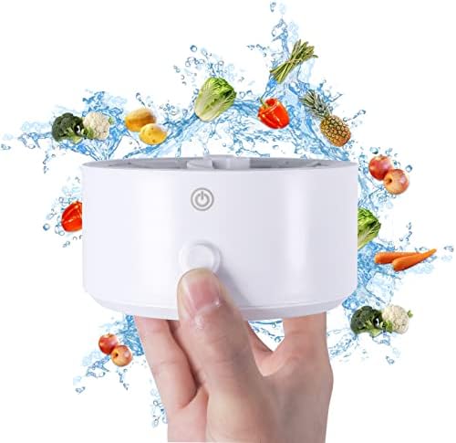 Sohapy Fruit and Vegetable Washing Machine, Portable Washing Cleaner, USB Rechargeable Food Purifier for Cleaning Fruits and Vegetables, Rice, Meat