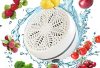 Tibrail Fruit and Vegetable Cleaner Machine,Portable Fruit Cleaner Device,OH ion purification technology,Deep Cleaning Fruits,Vegetables,Meat and Tableware(white)
