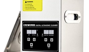 CREWORKS Professional Jewelry Cleaning Machine, 2L Jewelry Cleaner Ultrasonic Machine with Heater & Timer, Digital Ultrasonic Cleaner for Cleaning Denture Dental Oral Irrigator Parts Retainer Glasses