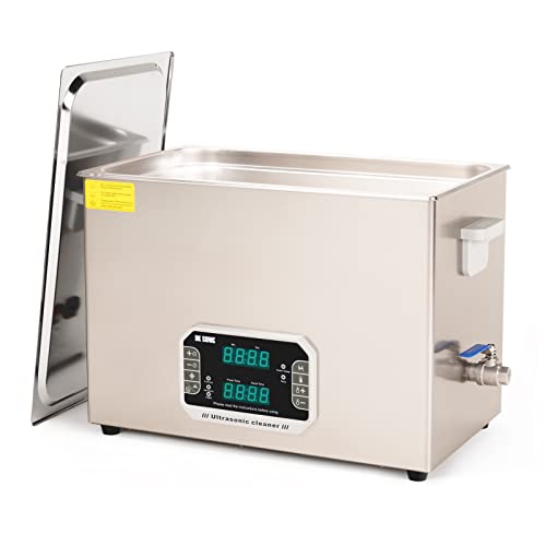 DK SONIC Touch Ultrasonic Cleaner with Heater,Digital Timer and Basket Multiple Cleaning Mode for Lab Tools, Metal Parts, Carburetor, Fuel Injector, Brass, Auto Parts, Engine Parts, etc (30L, 110V)