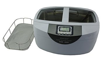 iSonic P4820-WSB Commercial Ultrasonic Cleaner, 2.6Qt/2.5L/White Color, Stainless Steel Wire Mesh Basket, 110V