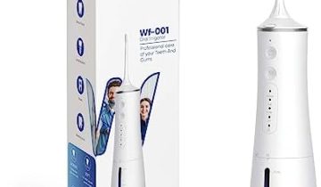 Wellt Water Dental flosser for Teeth,Cordless Water Teeth Cleaner Picks, IPX7 Waterproof Water Flosser,4 Modes 4 Jet Tips,USB Rechargeable Water Dental Picks for Cleaning (White)