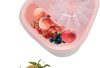 Fruit and Vegetable Washing Machine, Fruit Cleaner Spinner, Large Fruit Washer Spinner with Brush, Multifunctional Fruit and Vegetable Scrubber (Pink)