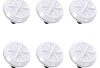 Mobestech 6pcs Rotate Scrubber Compact Washer Personal Washing Machine Usb Powered Portable Clothes Washer Ultrasonic Turbines Washing Machine White Dishwasher To Rotate Abs Business