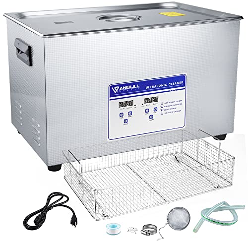 Anbull 22L Industrial Ultrasonic Cleaner Machine with 304 Stainless Steel and Digital Timer Heater for for Wrench Tools Industrial Parts Mental Instrument Apparatus Cleaning,080S