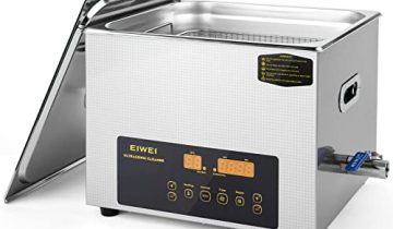 EIWEI 15L Ultrasonic Cleaner Dual-Frequency Professional Digital Stainless Steel Cleaning Machine with Heater Timer for Carburetor, Parts, Circuit Board, Glasses, Denture, Jewelry