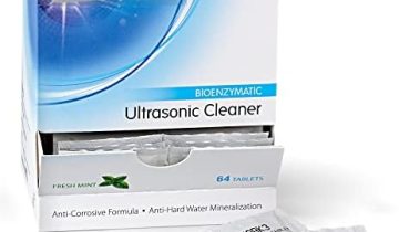 Pruvade Ultrasonic Cleaning Tablets (64 Per Box) Dental Bio-Enyzmatic Tablets | For Dental Instruments, Retainer Cleaner, Denture Cleaner – Ultrasonic Retainer Cleaner Tablets | 2 Tablets Per Gallon