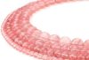 RUBYCA Watermelon Red Cherry Quartz Man-Made Glass Gemstone Round Loose Beads Jewelry Making 1 Strand 4mm