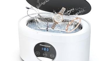 Ultrasonic Jewelry Cleaner – Powerful 600ml Capacity Ultrasonic Cleaner Machine for All Jewelry | Professional Cleaner for Rings, Diamond Rings, Watches, Retainers, Glasses, Eyeglasses & More